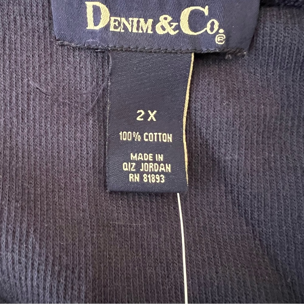 Denim & Co. waffle knit long sleeve crew neck tunic - Picture 4 of 9
